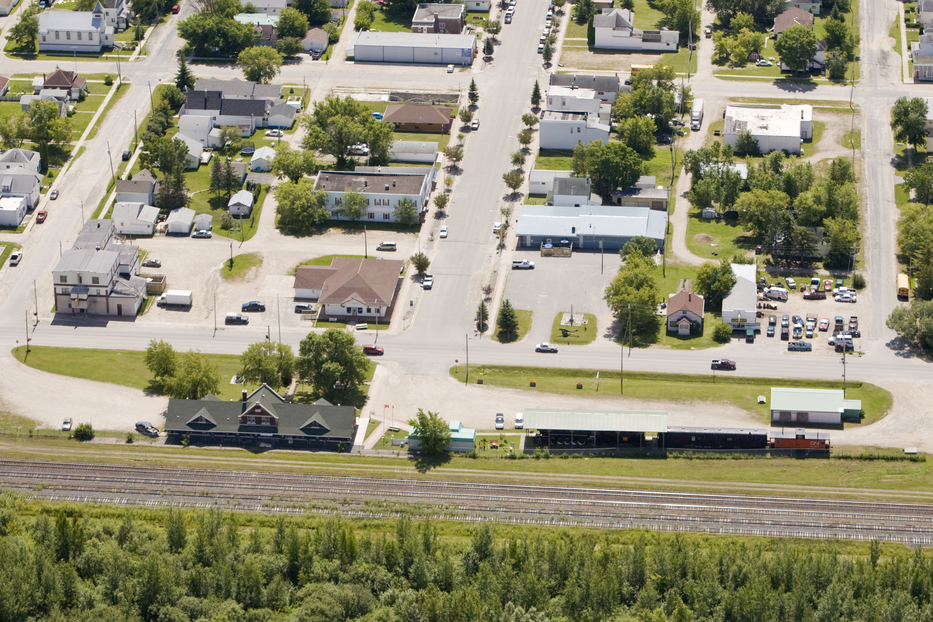 <div class="text-large">aerial view of houses and roads</div>