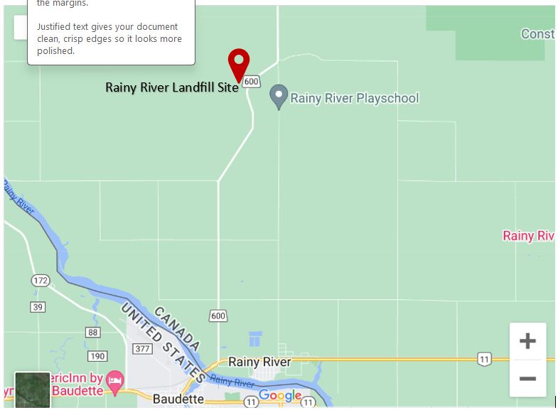map of the landfills