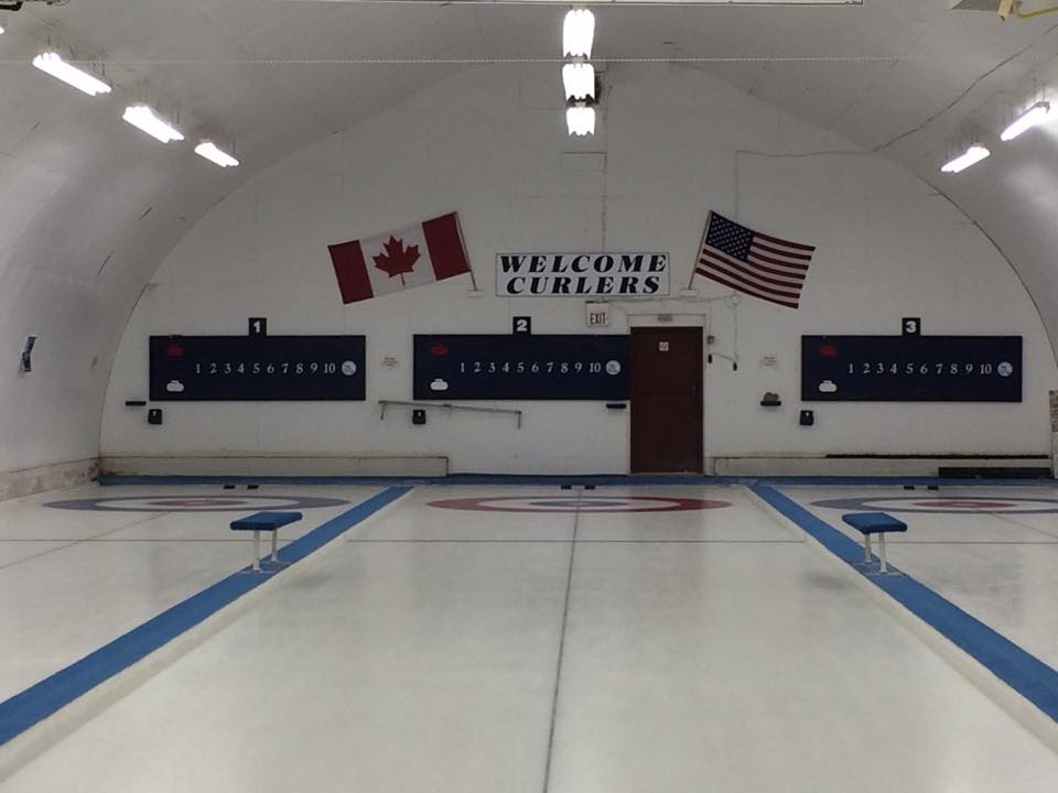 empty curling rink