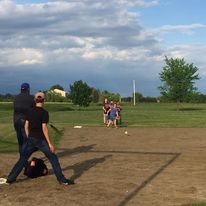 people playing baseball